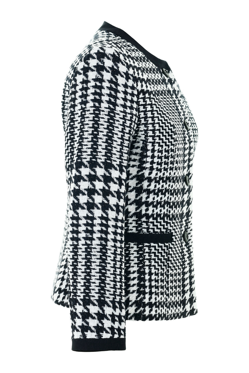 Black and white checked jacket womens hotsell