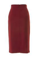 Busy Clothing Womens Sparkle Red Pencil Skirt Back View
