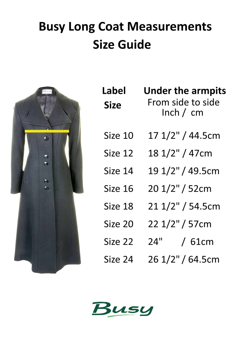 Long coat size sales 22