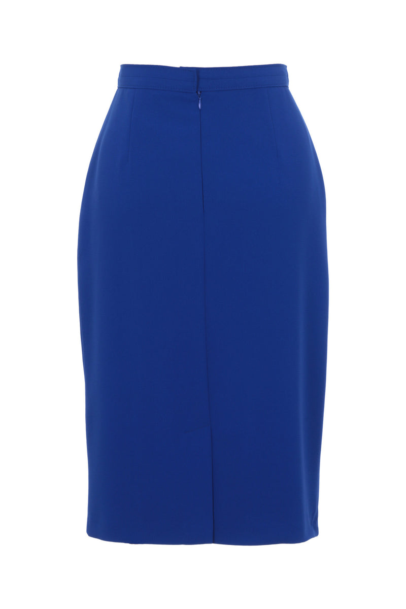 Busy Clothing Womens Royal Blue Pencil Skirt - Main Image