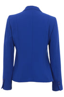 Busy Clothing Womens Royal Blue Suit Jacket Back View