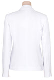 Busy Clothing Womens White Suit Jacket Back View