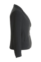 Busy Clothing Womens Honeycomb Black Suit Jacket Blazer