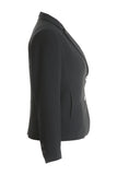Busy Clothing Womens Honeycomb Black Suit Jacket Blazer