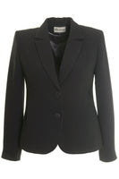 Busy Clothing Womens Honeycomb Black Suit Jacket Blazer