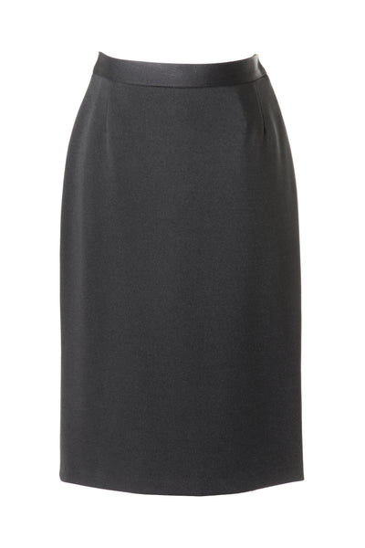 Busy Clothing Womens Fine Knitted Black Pencil Skirt