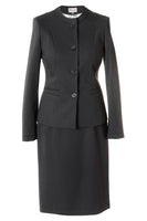 Busy Clothing Womens Fine Knitted Black Pencil Skirt