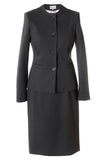 Busy Clothing Womens Fine Knitted Black Pencil Skirt