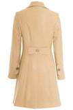 Busy Clothing Womens 3/4 Wool Blend Light Camel Coat
