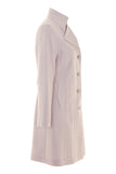 Busy Ladies Light Cream Pink Mid Length Trench Coat Mac Pockets Long Sleeves