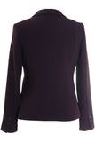 Busy Clothing Womens Honeycomb Plum Suit Jacket Blazer