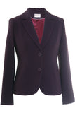 Busy Clothing Womens Honeycomb Plum Suit Jacket Blazer