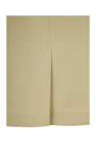 Busy Clothing Womens Beige Pencil Skirt Back Slit