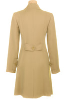 Busy Clothing Stone Beige Trench Coat Mac Back View