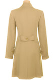 Busy Clothing Stone Beige Trench Coat Mac Back View