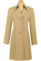 Busy Clothing Stone Beige Trench Coat Mac Three Quater