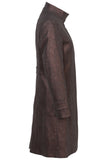 Busy Clothing Womens Brown 3/4 Stretch Trench Coat Mac