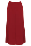 Busy Clothing Womens Sparkle Red Long Flared Skirt