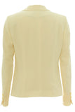 Busy Clothing lemon yellow suit jacket back view long sleeves