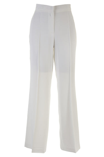 Busy Clothing Womens Ivory Pin Dot Trousers