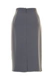 Busy Clothing Womens Grey Pencil Skirt Back View