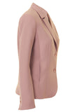 Busy Clothing Womens Dusty Pink Suit Jacket Side View