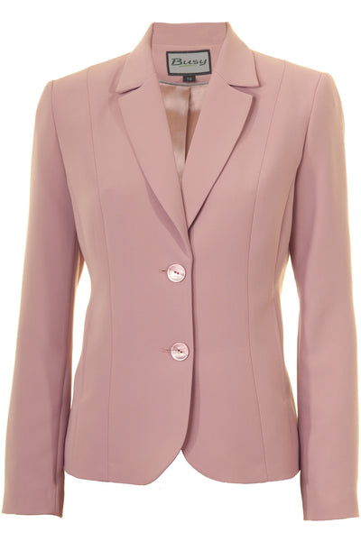 Busy Clothing Womens Dusty Pink Suit Jacket