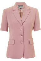 Busy Clothing Womens Dusty Pink Short Sleeve Jacket