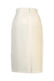 Busy Clothing Womens Light Cream / Off White Pencil Skirt