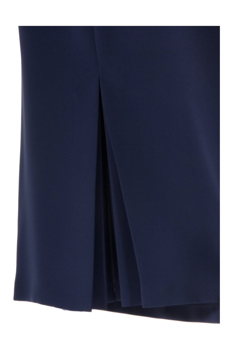 Busy Clothing Womens Smart Dark Navy Stripe Trousers