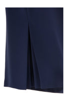 Busy Clothing Womens Navy Long Skirt Back Vent