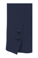 Busy Clothing Navy Suit Jacket Mock Buttons on Sleeve