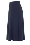 Busy Clothing Women Flared Panelled Skirt Navy