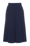 Busy Clothing Women Flared Panelled Skirt Navy