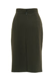 Busy Clothing Womens Olive Green Pencil Skirt