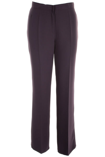 Busy Clothing Womens Smart Dark Purple Trousers