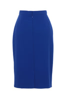 Busy Clothing Womens Royal Blue Pencil Skirt
