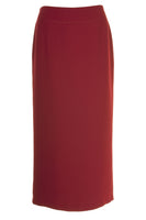 Busy Clothing Womens Burgundy Red Long Skirt