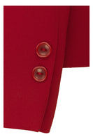 Busy Clothing Burgundy Red Suit Jacket Sleeves